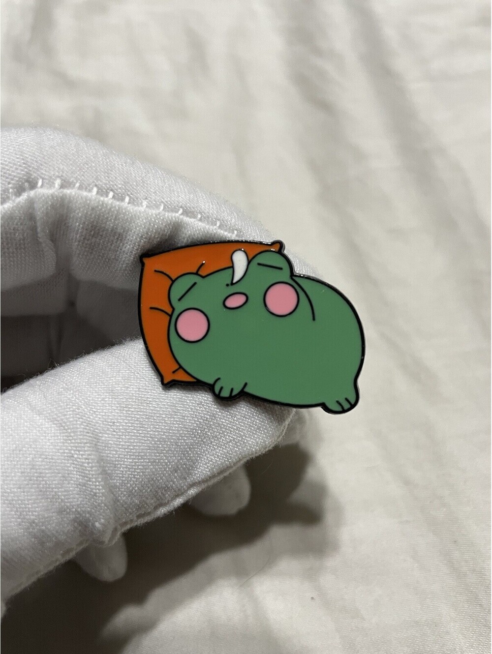 Kawaii frog enamel pin brooch anime cartoon cute funny sleeping